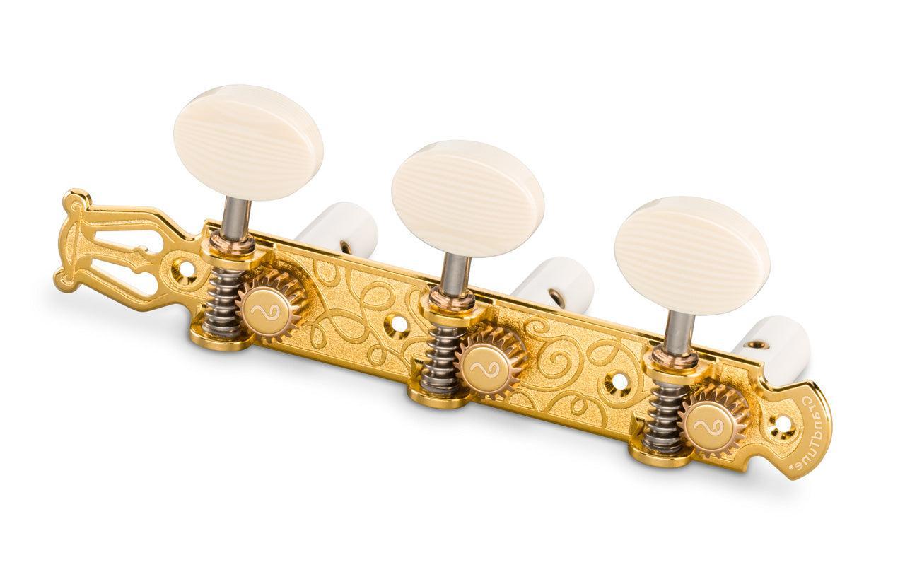 Schaller GrandTune Lyra Tuning Machines - Gold /White /White - 10620563.61.11