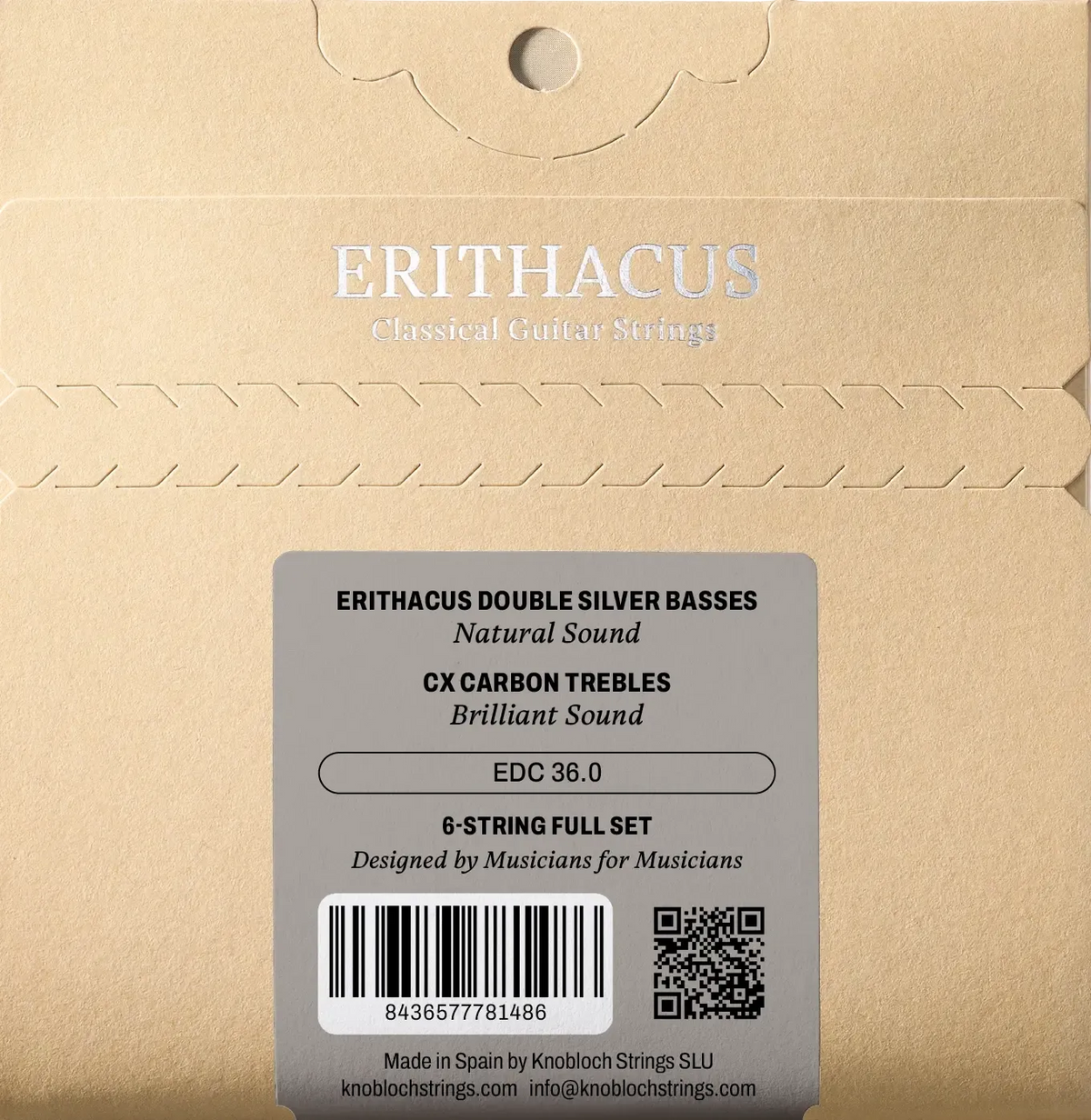 Knobloch EDC 36.0 ERITHACUS Double Silver CX Carbon - Super-High Tension