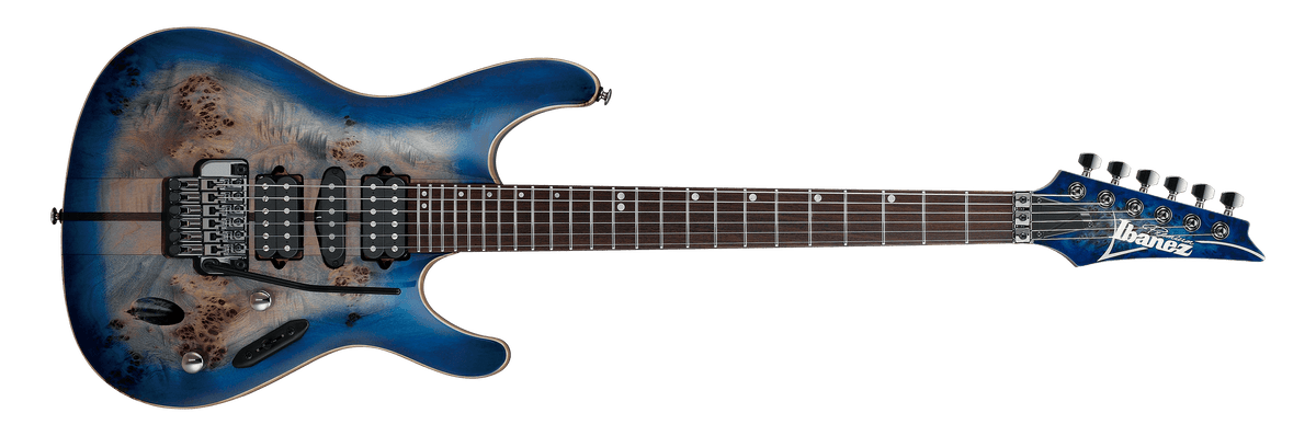 Ibanez Premium S1070PBZ Electric Guitar - Cerulean Blue Burst