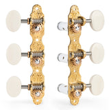 Sloane Classical Guitar Tuners with Ivoroid Knobs and Deco Baseplates