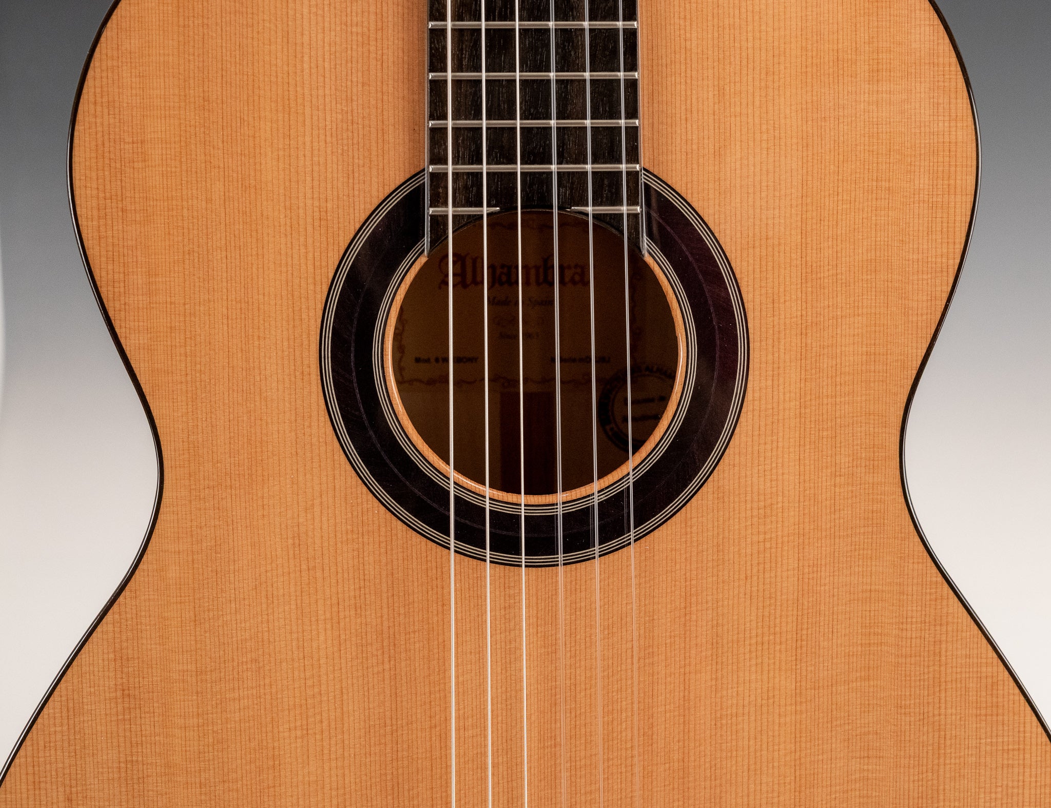 Alhambra 6 Ebony Blanco Classical Guitar