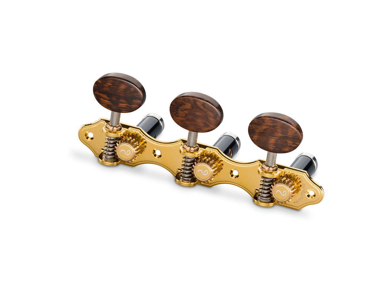 Schaller GrandTune Hauser Tuning Machines - Gold / Snakewood / Black / Deluxe - 10610563.66.41
