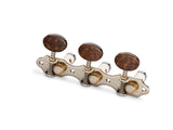 Schaller GrandTune Hauser Tuning Machines - Nickel / Snakewood /White Deluxe - 10610163.66.40