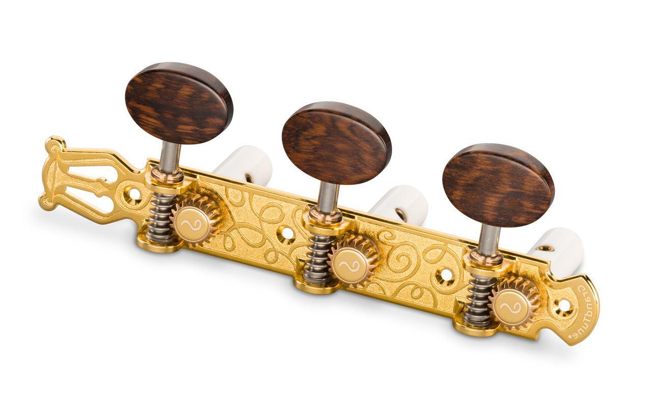 Schaller GrandTune Lyra Tuning Machines - Gold /Snakewood /White - 10620563.66.11