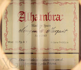 Alhambra 10Fp Pinana Spruce - Negra Flamenco Guitar